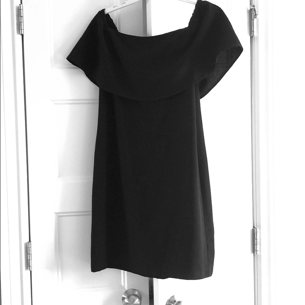 Black off the shoulder dress